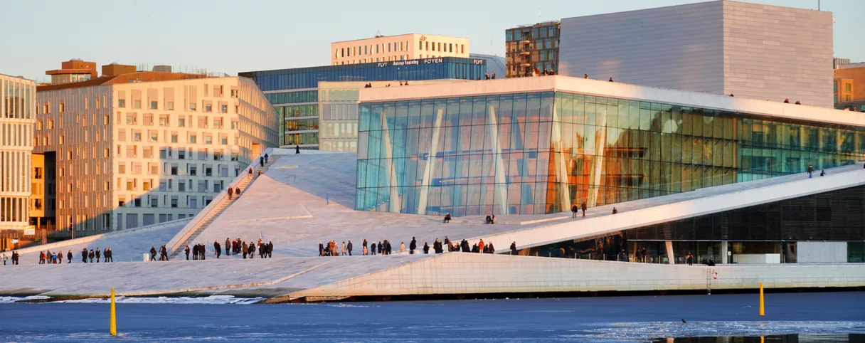 Winter in Oslo Opera House
