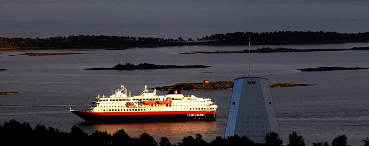 Hurtigruten in sunset Molde Foap Visit Norway com